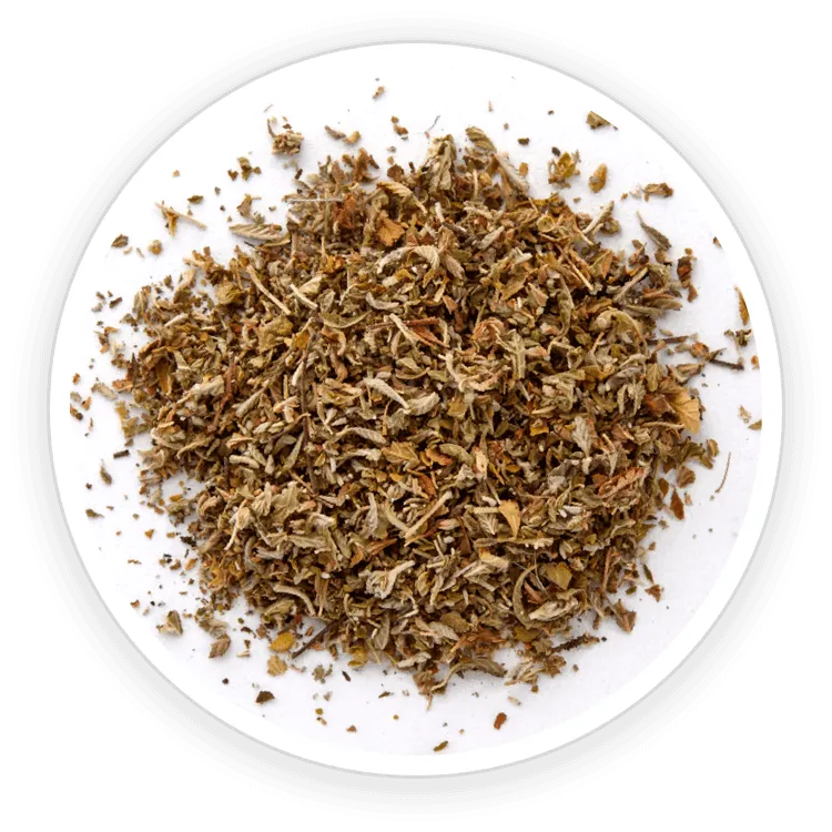 "A collage of natural ingredients in Quietum Plus, showing images of Maca root, Dong Quai, and Ashwagandha."