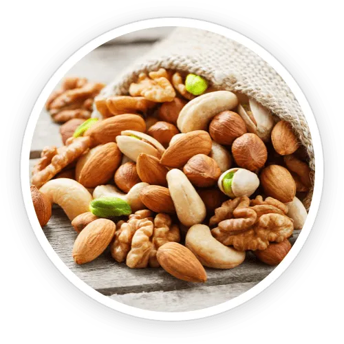 "A collage of natural ingredients in Quietum Plus, showing images of Maca root, Dong Quai, and Ashwagandha."