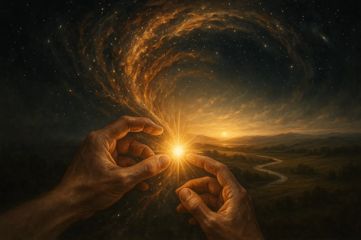 person holding amber glass bottle