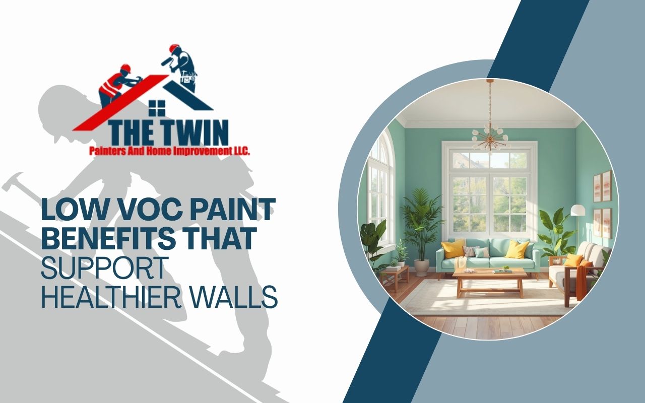 Low VOC paint benefits for a fresh living room
