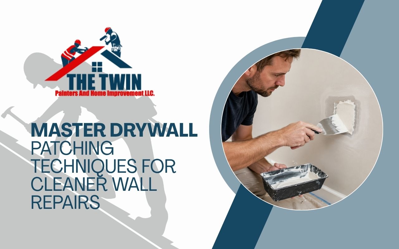 Drywall patching techniques for repairing small wall damage