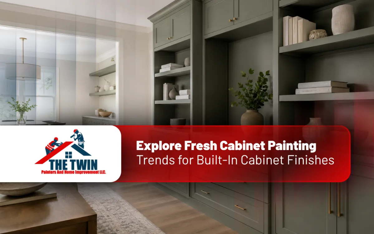 Cabinet painting trends for stylish built-in cabinet finishes