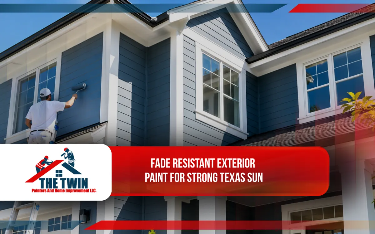 Fade resistant exterior paint on a residential home