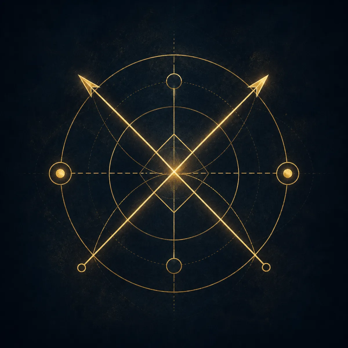 Diverging arrows representing conflicting signals within an organization.