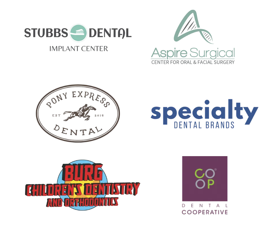 Logos of dental companies