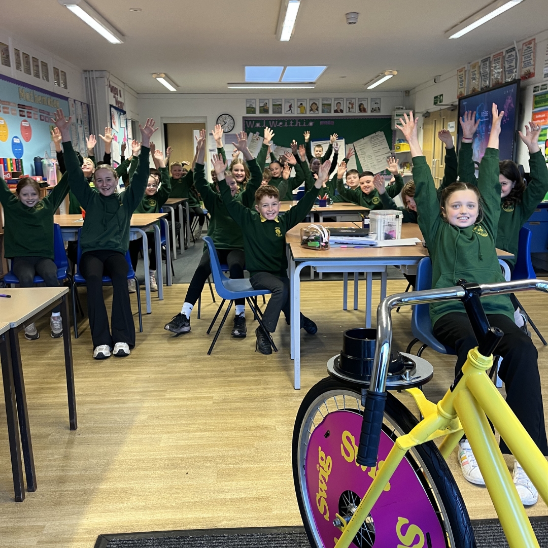 swig smoothie bikes at welsh schools