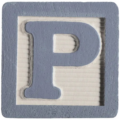 Letter P block