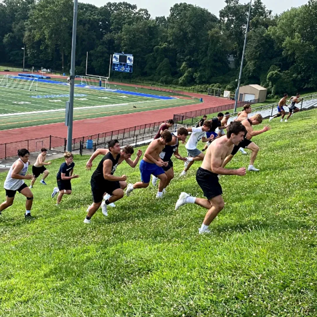 Hill running builds football athletes' endurance, strength, and speed, crucial for improving game-day performance