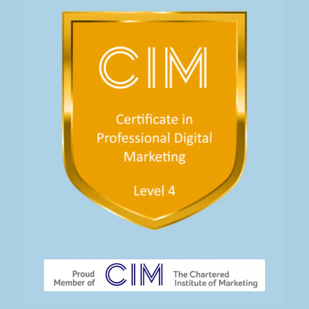 CIM certificate in professional digital marketing