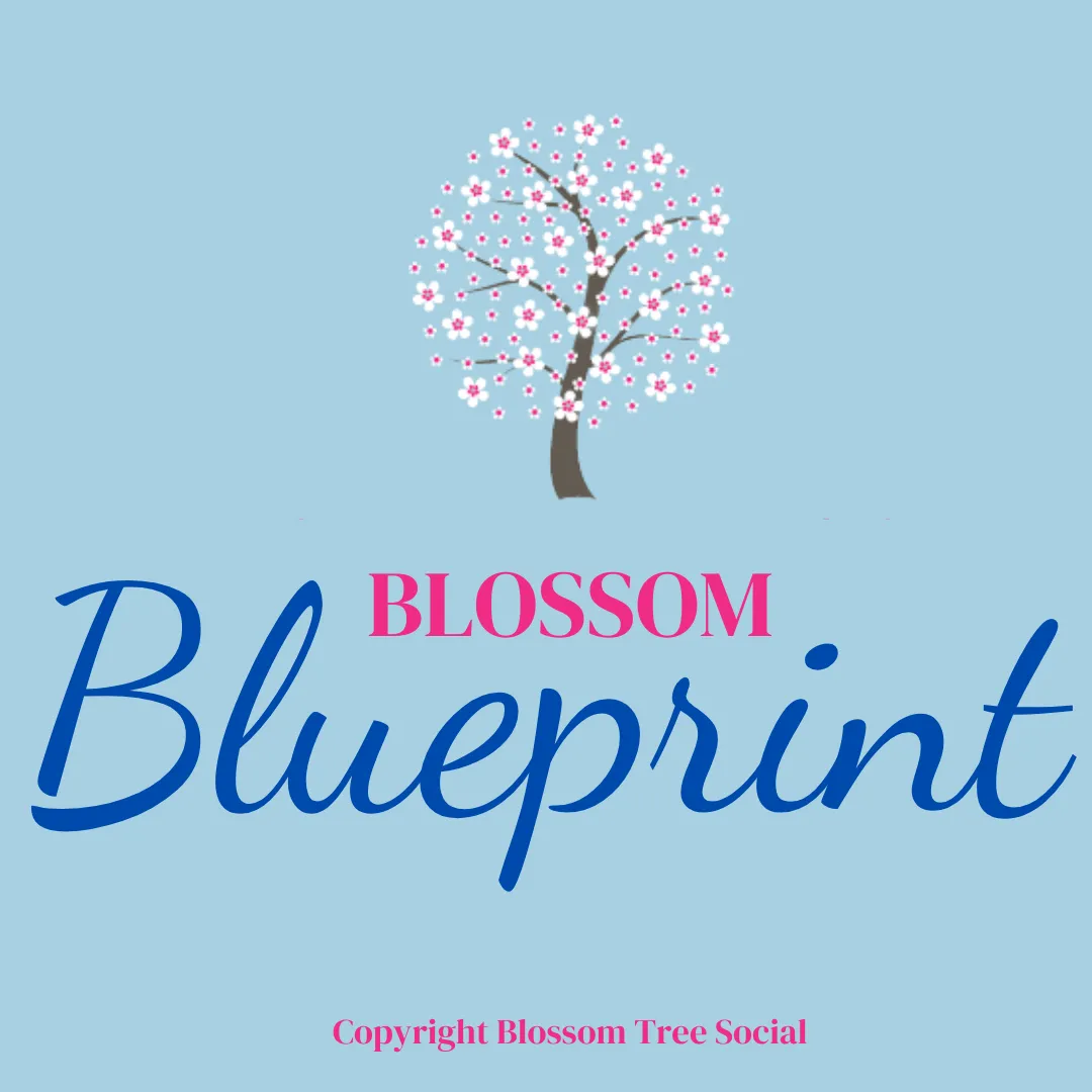 Social media courses, represented by a tree in blossom