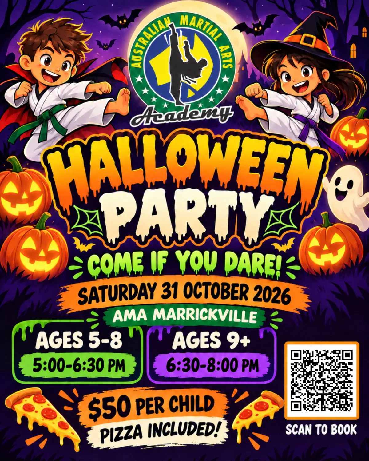 AMA Halloween Party 2026 poster
