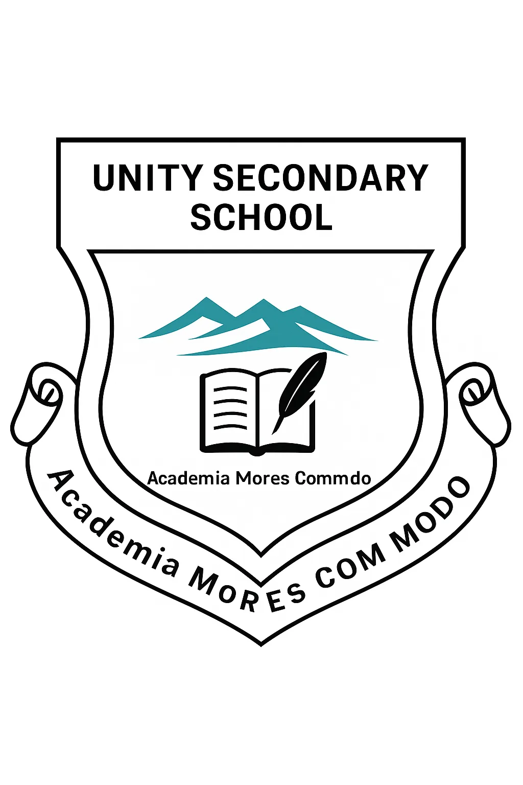 Students talking and laughing in a lecture hall.