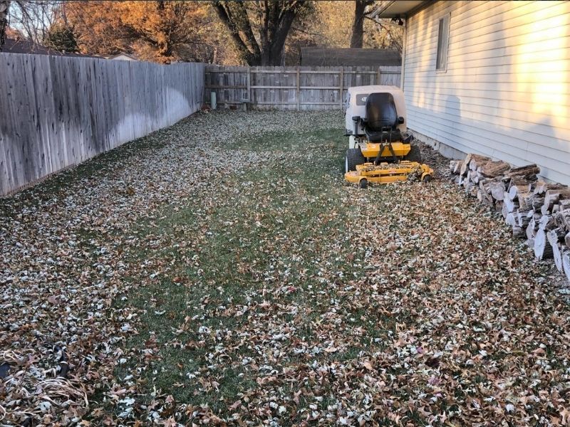 Fall cleanups in wichita ks by green machine lawn and landscape