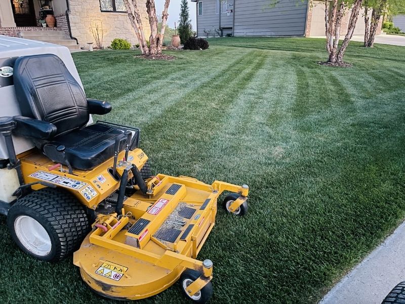 Lawn mowing service in Wichita, KS by Green Machine Lawn and Landscape