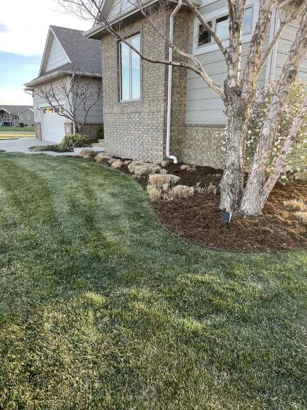Residential lawn mowing in Wichita, KS by Green Machine Lawn Care