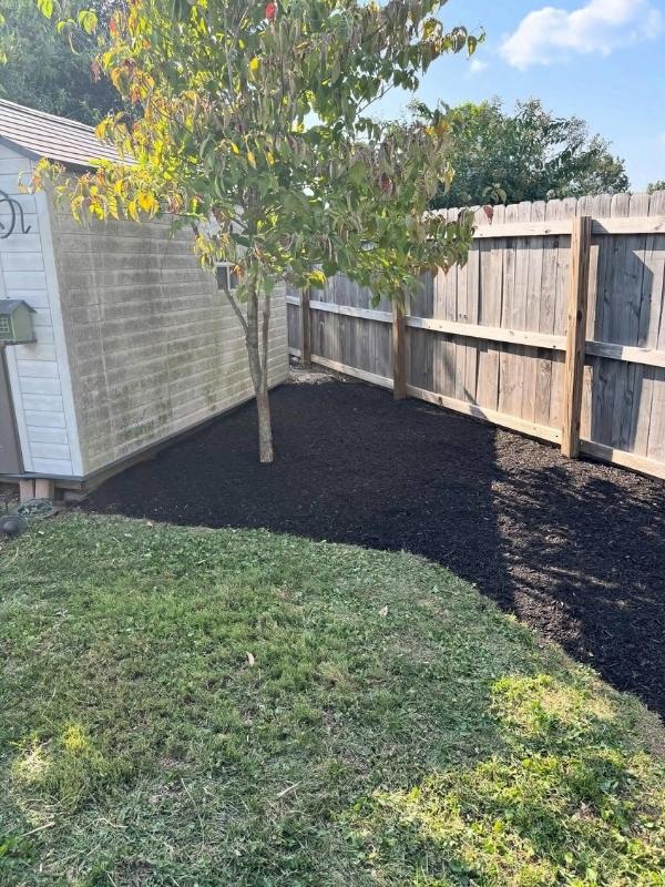 Mulch installation in frankfort, ky by precision lawn care