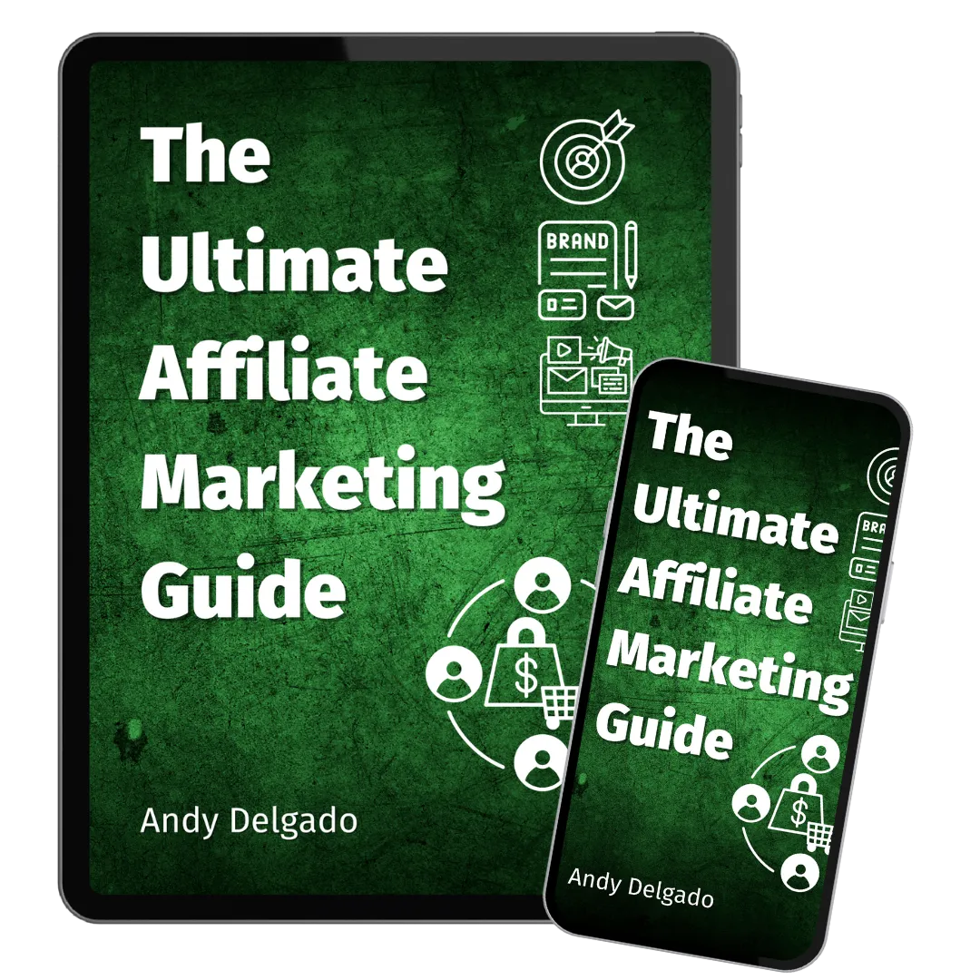 iPad ad iPhone displaying The Utiate Afiliate Marketing Guide eBook