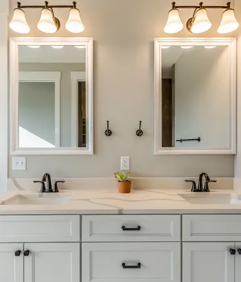 Modern Utah bathroom renovation featuring walk-in shower and high-end fixtures