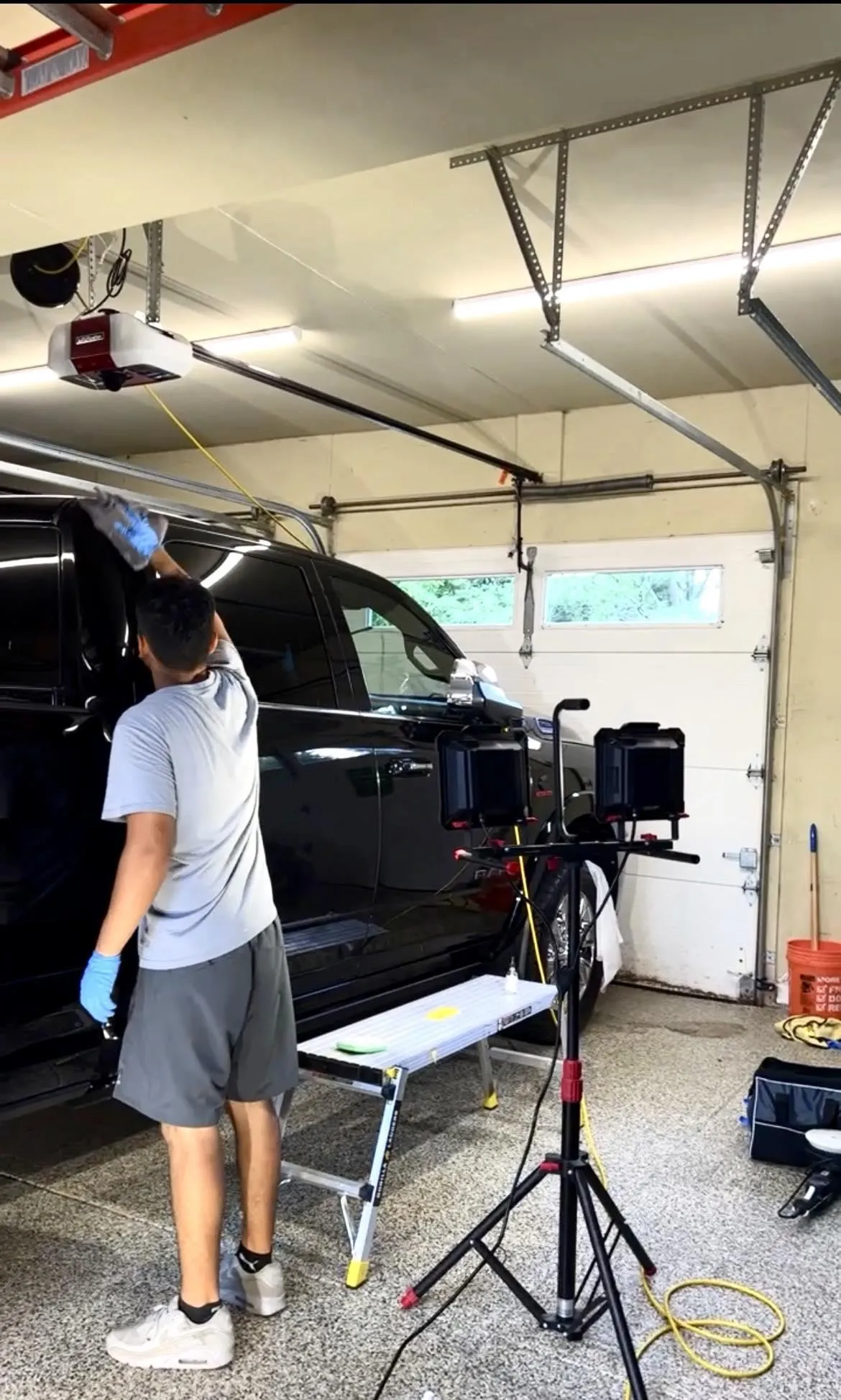 Car getting a ceramic coating