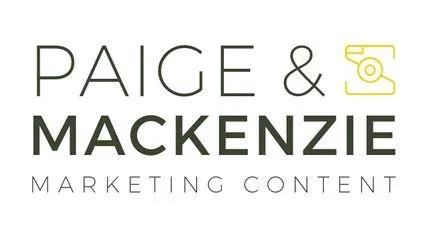 Paige and Mckenzie Logo in White