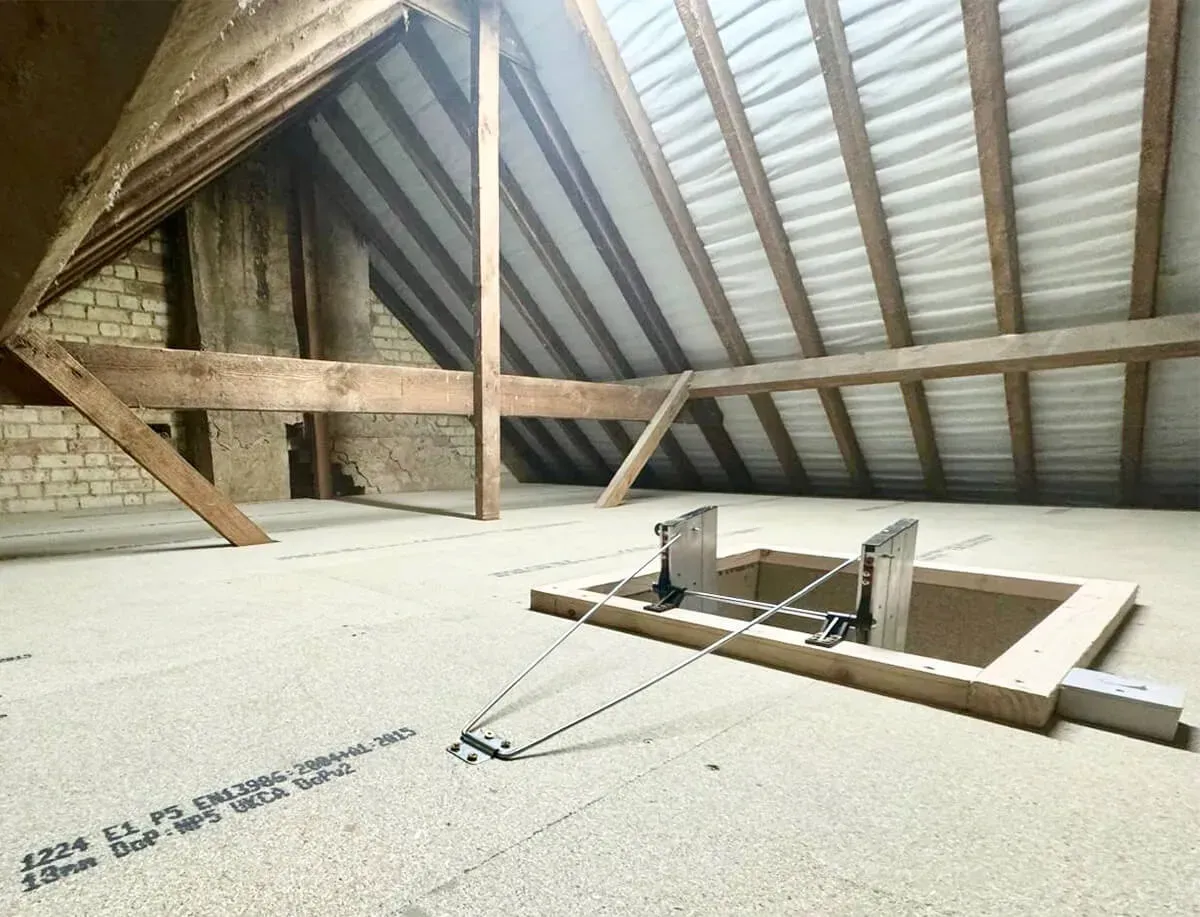 loft boarding and loft hatch installed