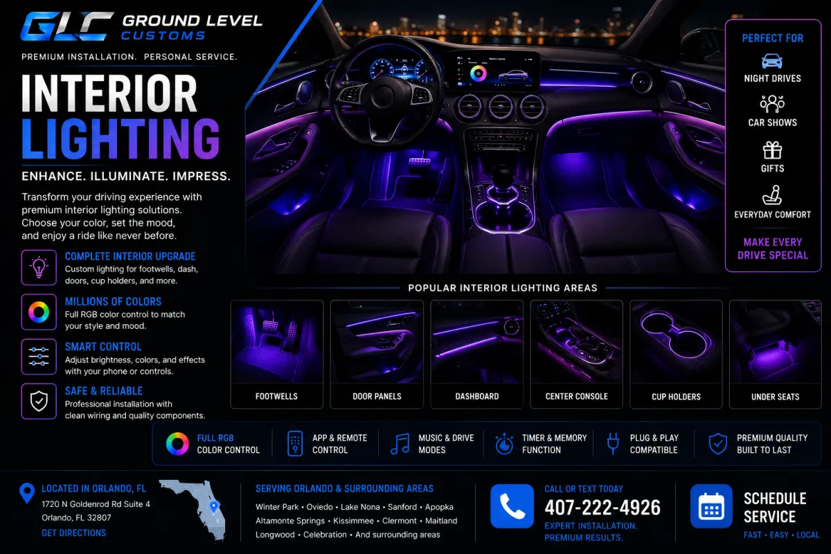 Interior lighting installation in Orlando