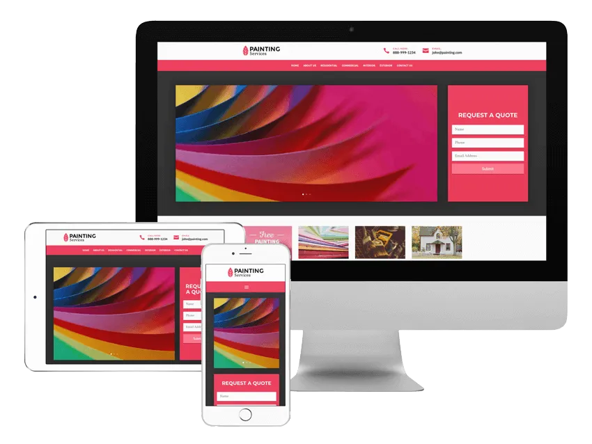 Painting Contractor Website Template Preview