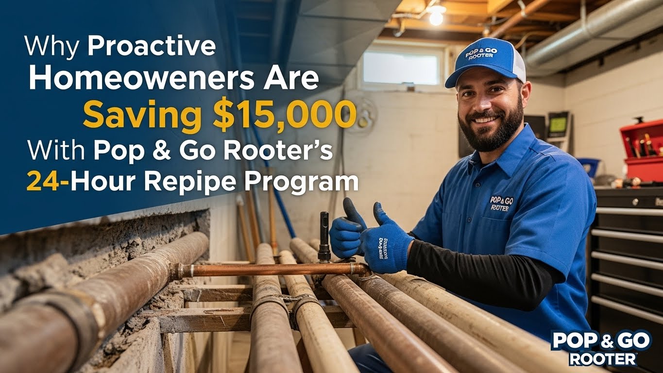 Why Proactive Homeowners Are Saving $15,000 With Pop & Go Rooter’s 24-Hour Repipe Program