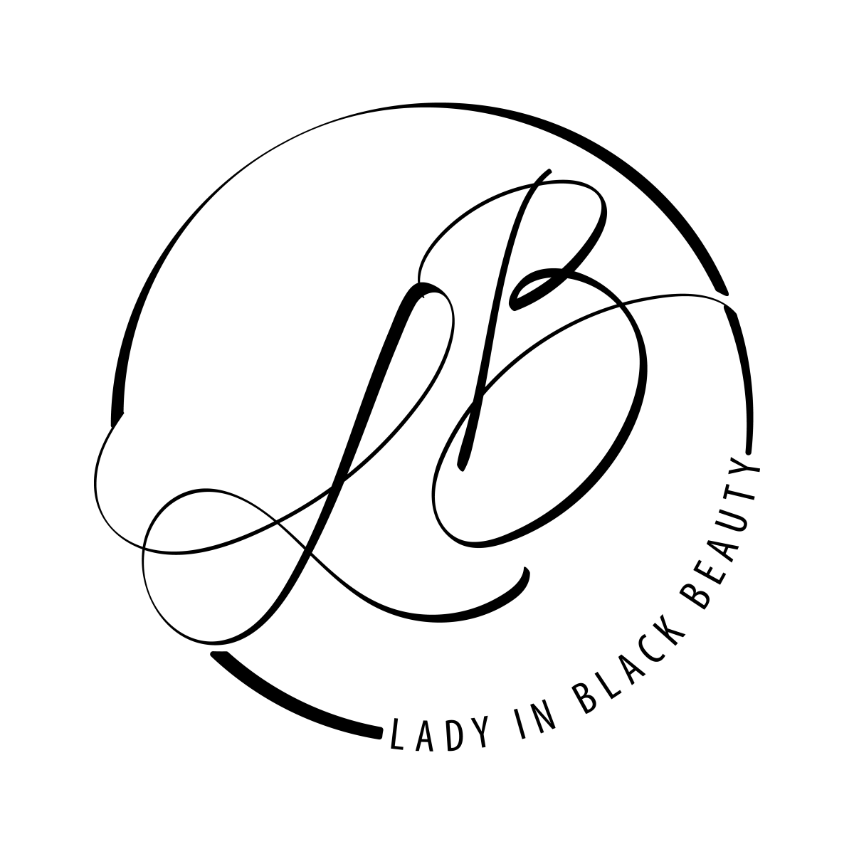 Lady in Black BEauty Logo