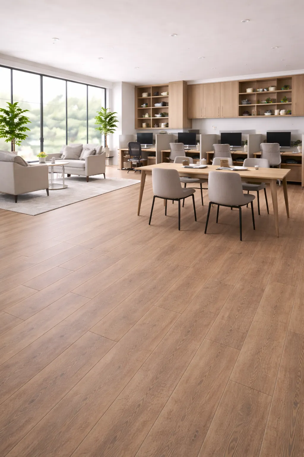vinyl plank samples in wood look finishes