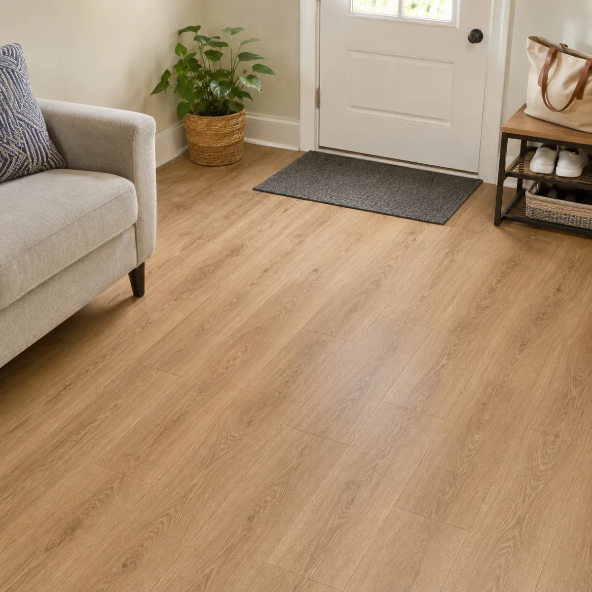 budget friendly wood look laminate in orlando family home