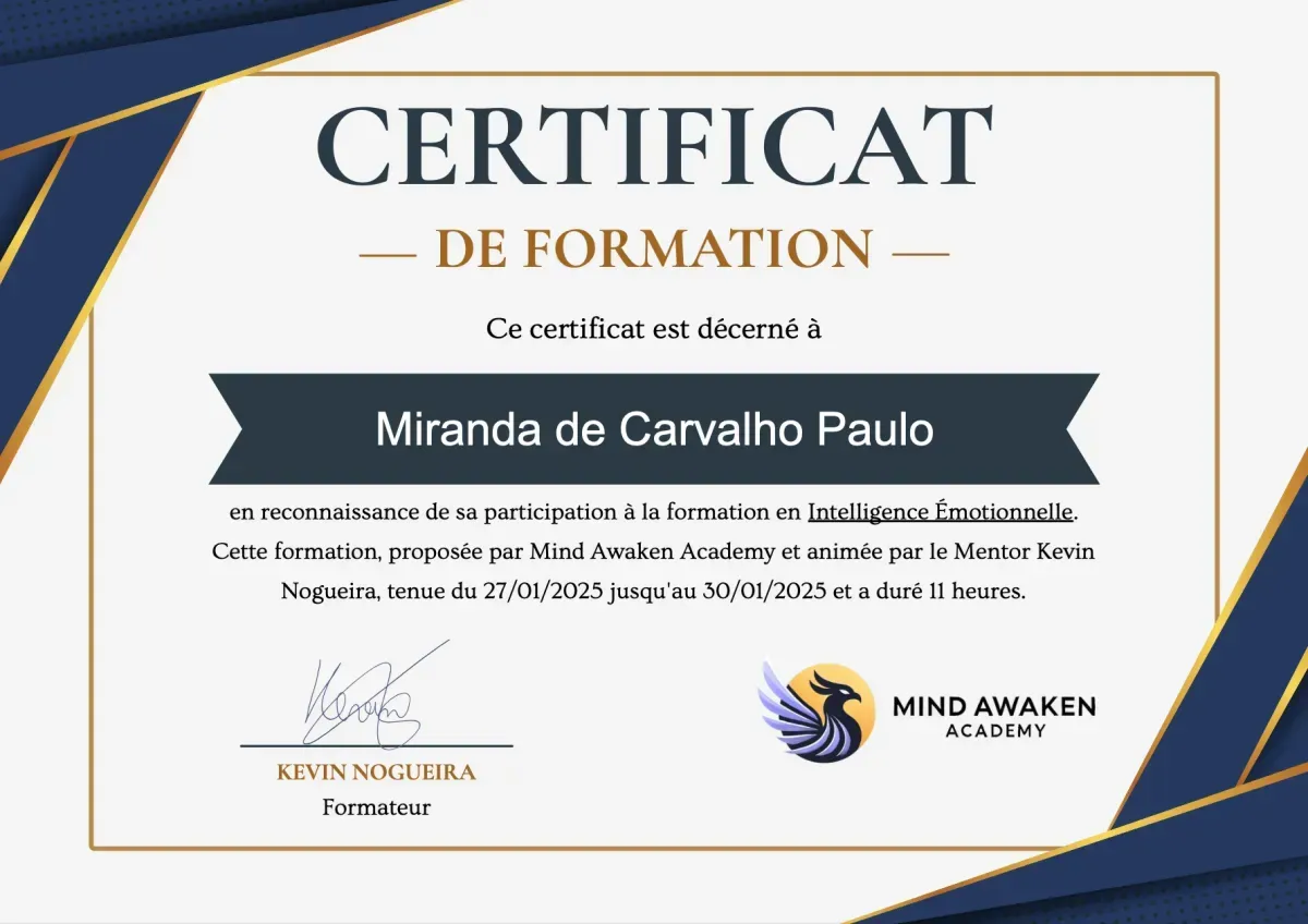 Certificat de formation en Intelligence Émotionnelle