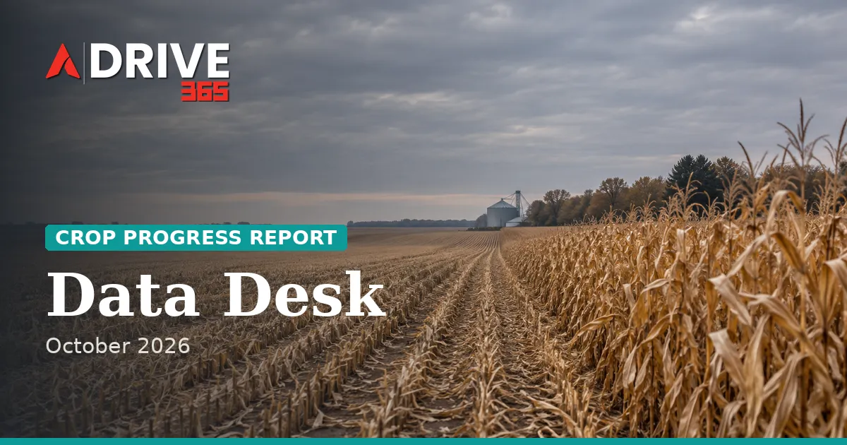 Iowa Corn Harvest Is 22 Points Behind the Five-Year Pace