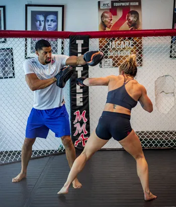 Boxing gym exterior with large windows and modern design