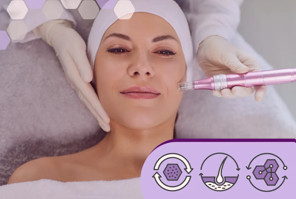 Clinical skin rejuvenation treatment featuring SWiCH and Microneedling in Red Lion PA