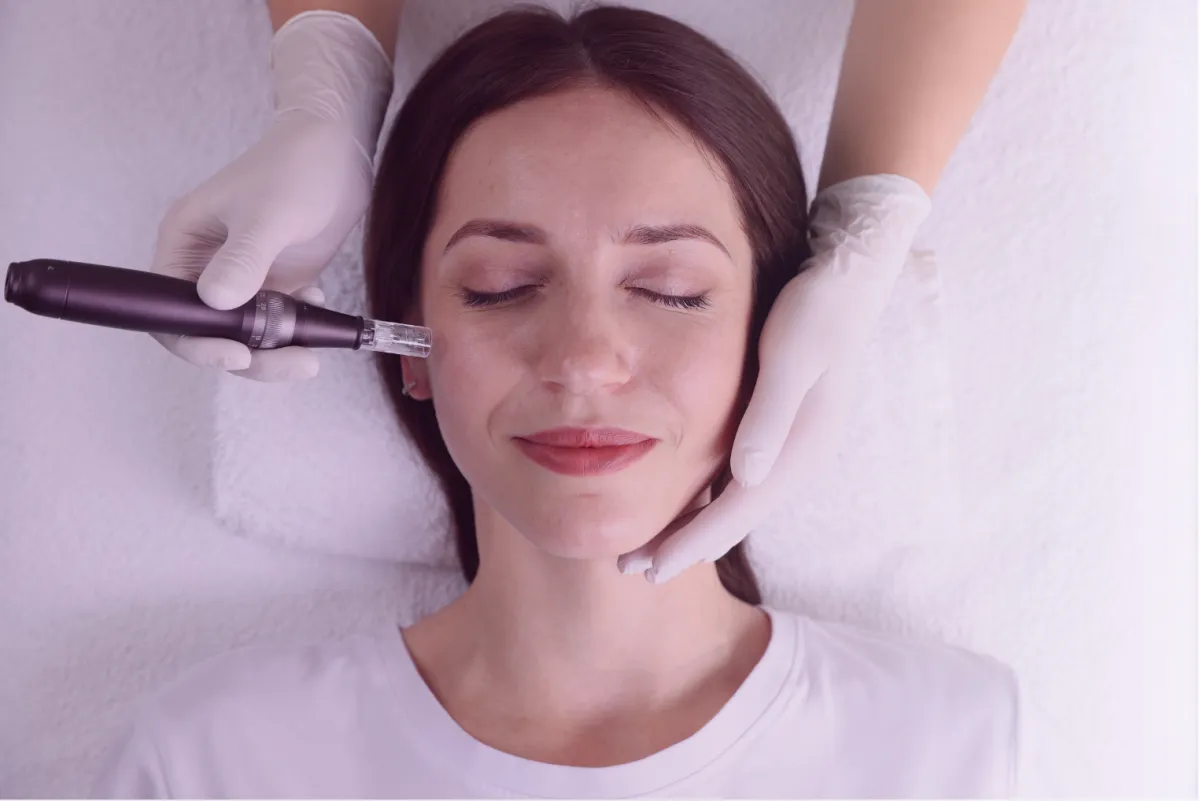Rejuvapen microneedling procedure for acne scarring and deep wrinkle reduction