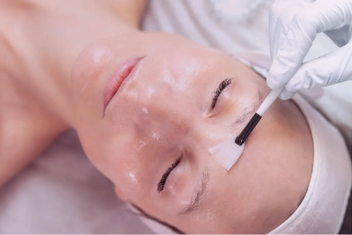 Woman receiving SWiCH Dermal Rejuvenation for anti-aging and mitochondrial skin repair