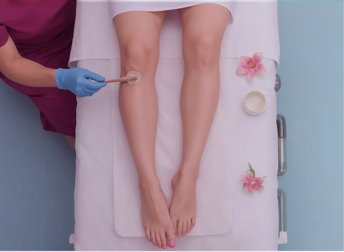 Professional full leg waxing service for smooth skin at Results Skin Care Red Lion PA