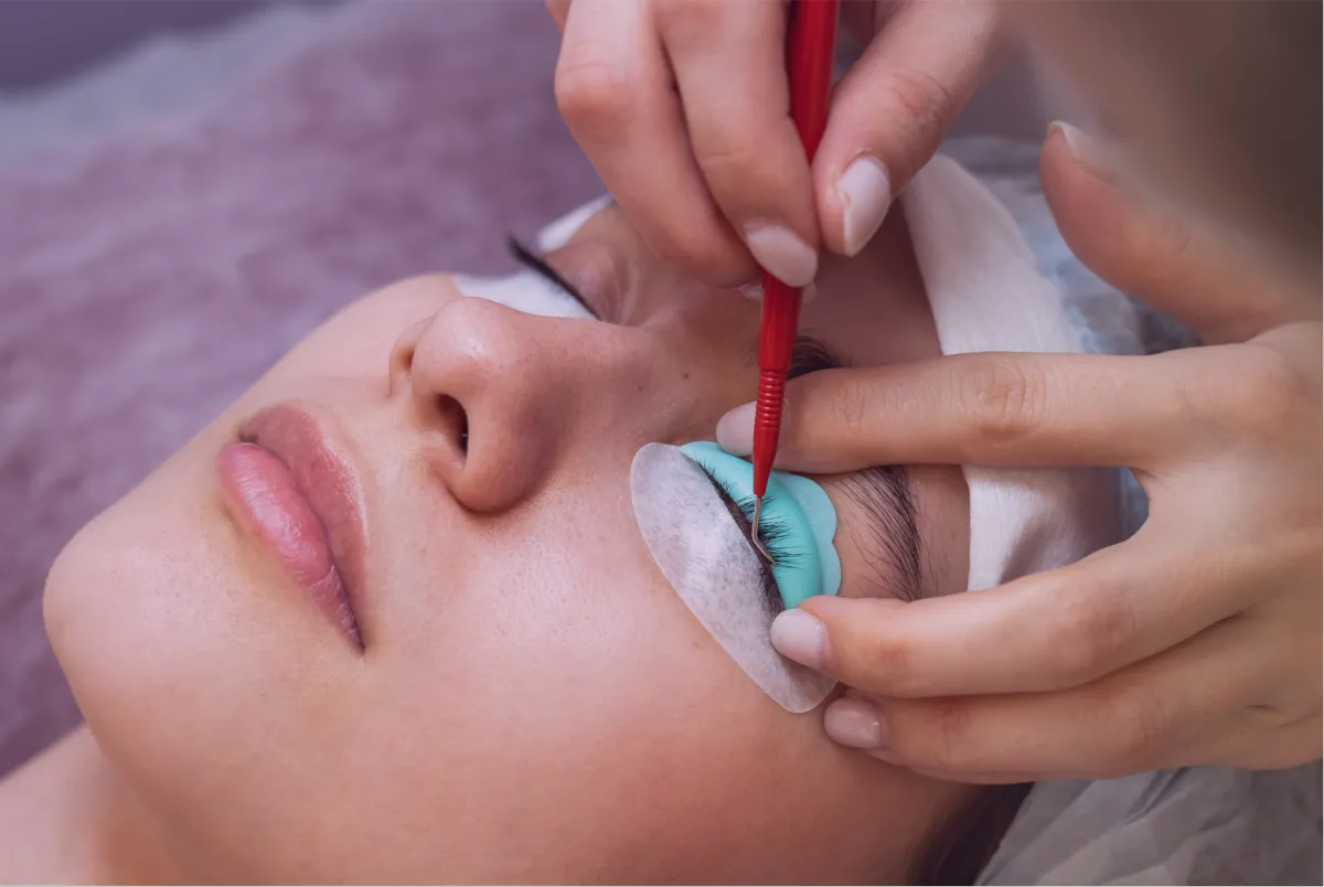 Professional lash and brow tinting for long-lasting color and definition