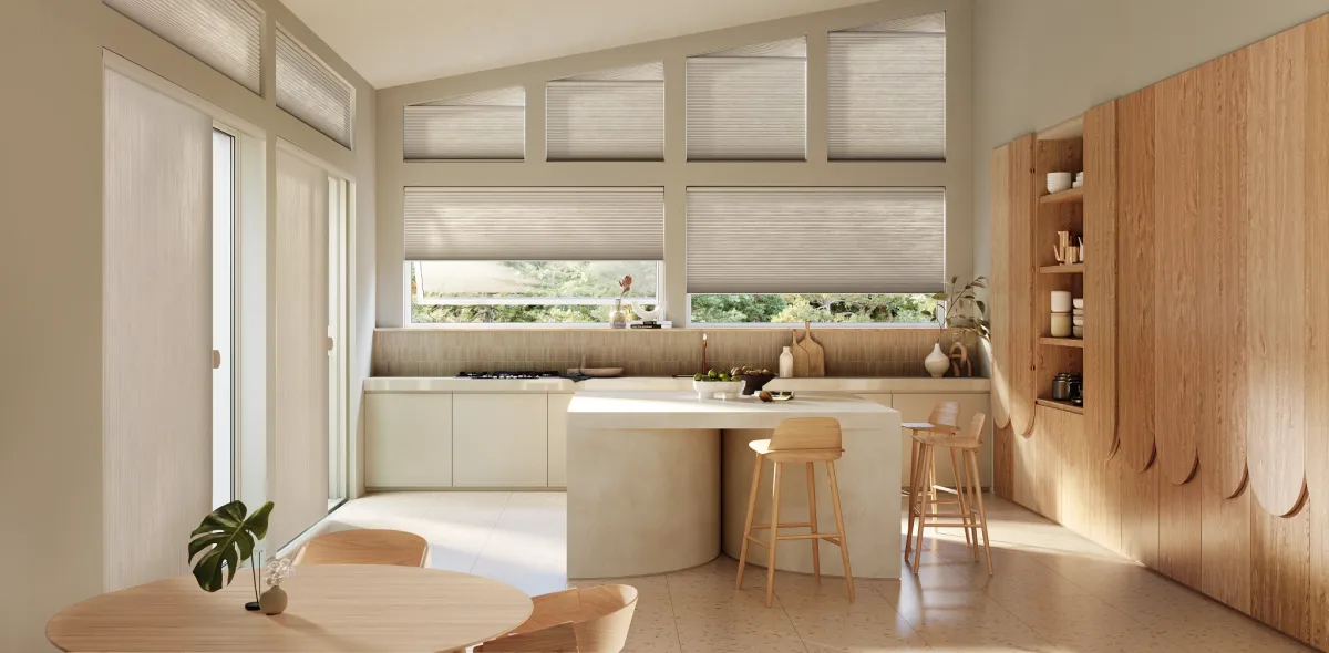 Cellular Shades in Kinship Kitchen