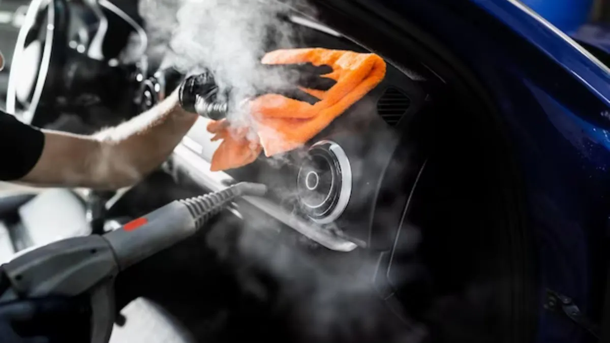 Steaming the Interior of a car 