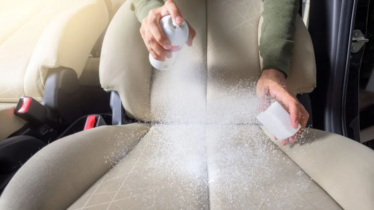 the interior of a car