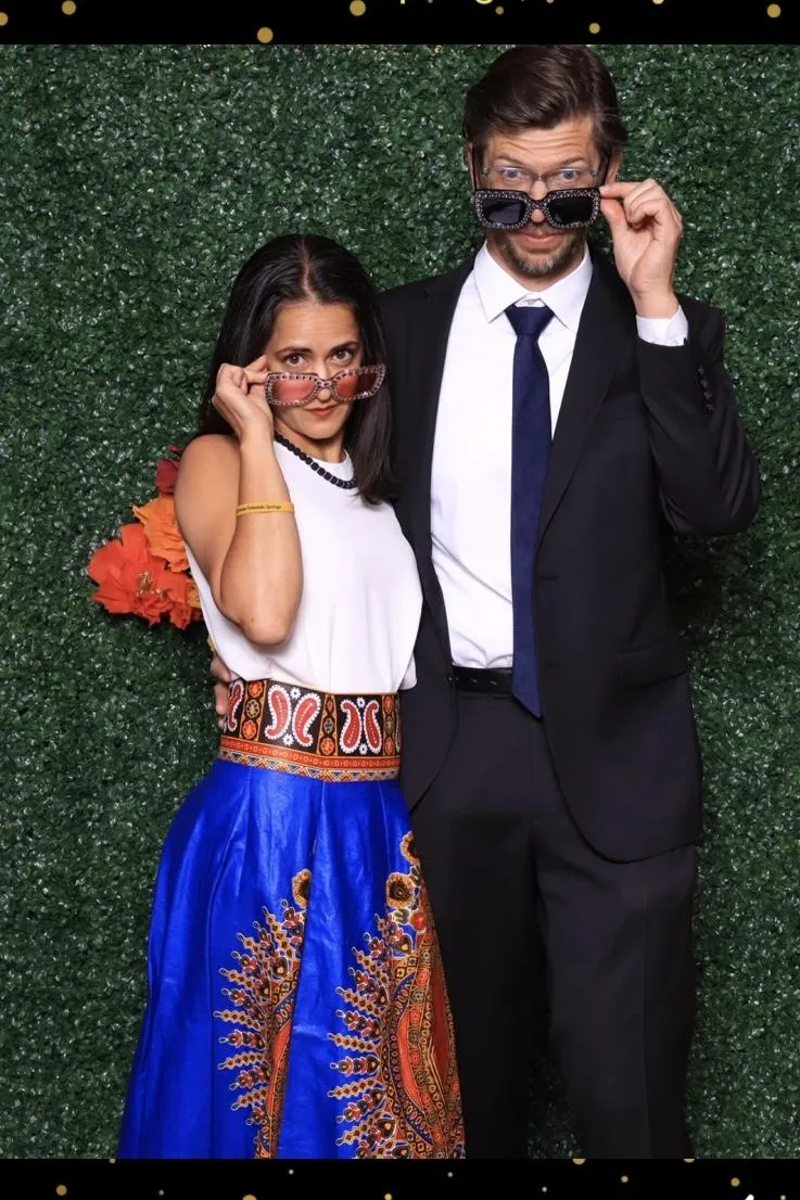 pueblo firefighters posing in luxury photo booth in pueblo colorado 