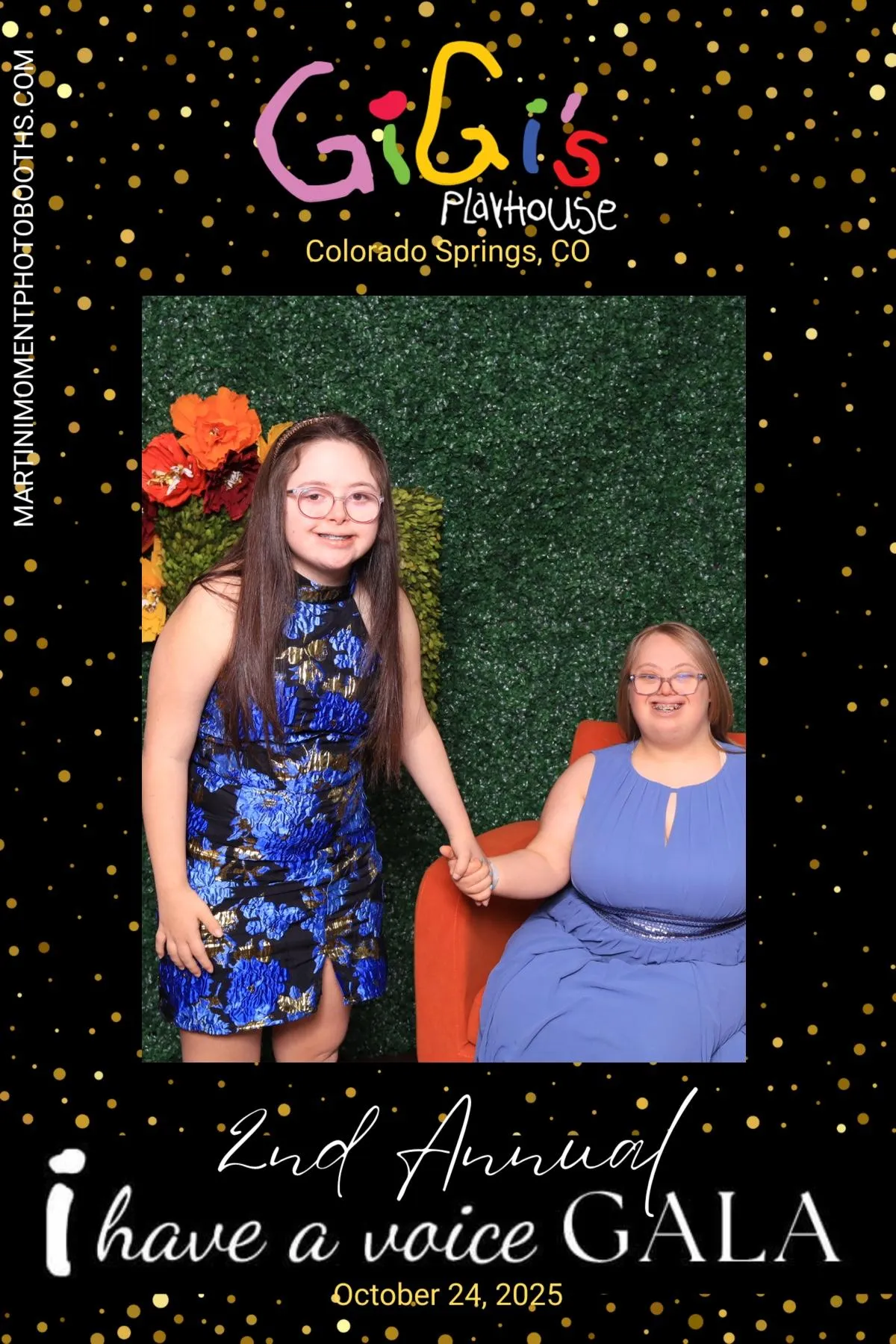 Guest posing in a luxury photo booth at Colorado Spring's Meanwhile Block