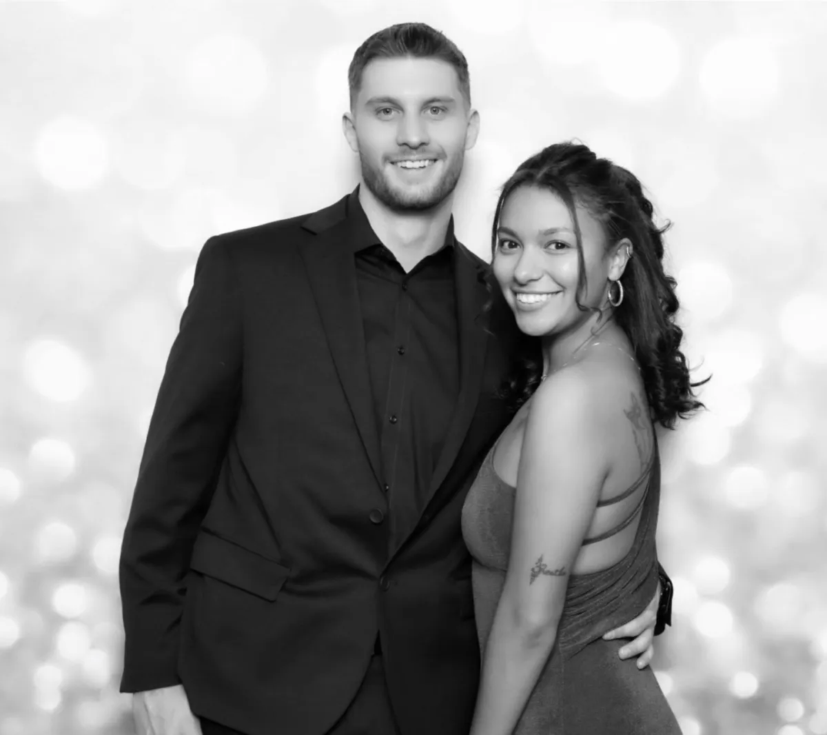 bridesmaids taking photo booth pictures in an upscale wedding in Pueblo