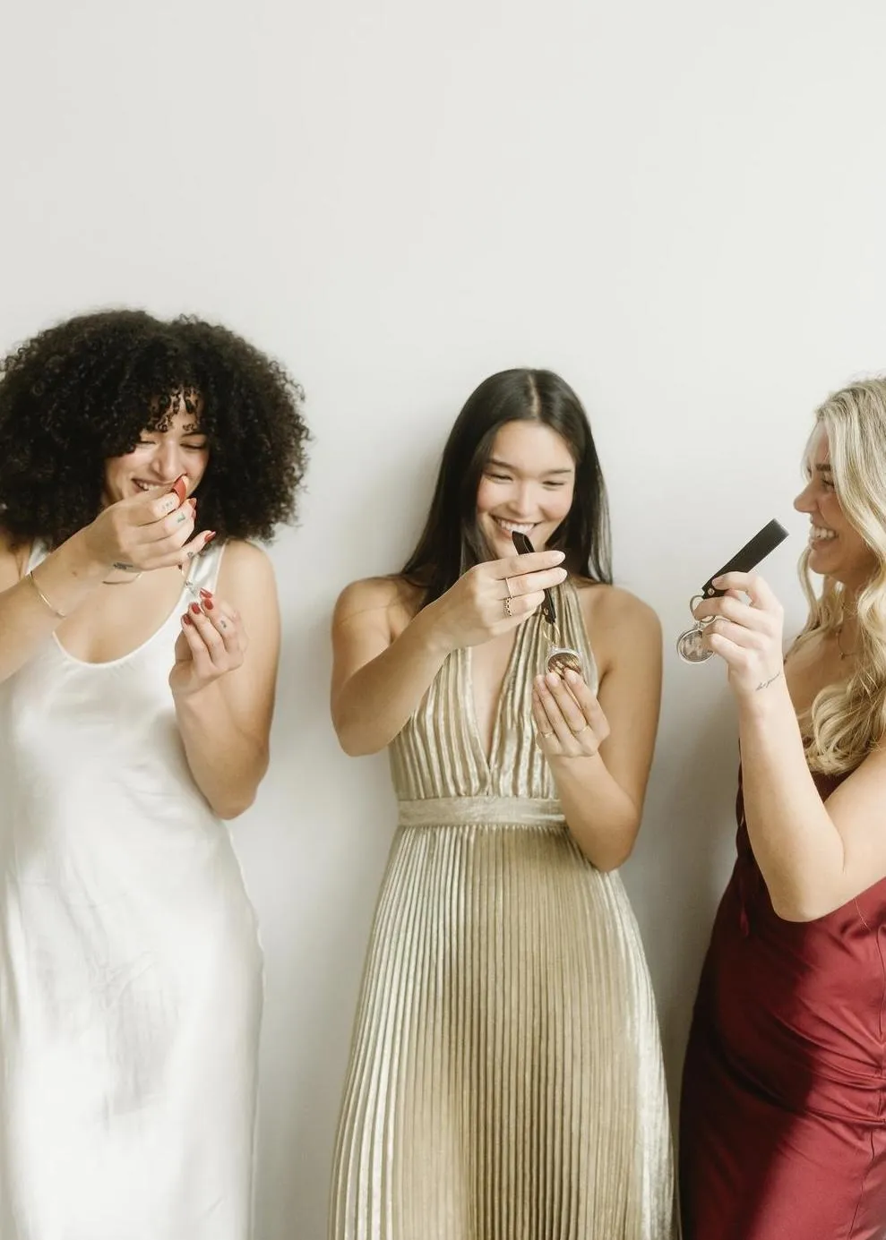 Wedding guests with their photo keepsake at a luxury wedding in Colorado Springs