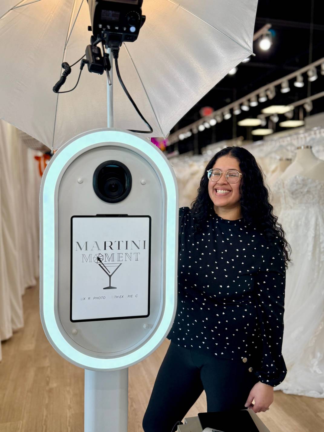 Karla, founder of Martini Moment Photo Booths at Sarah Viera Events Wine & Nosh at Spruce Mountain Ranch