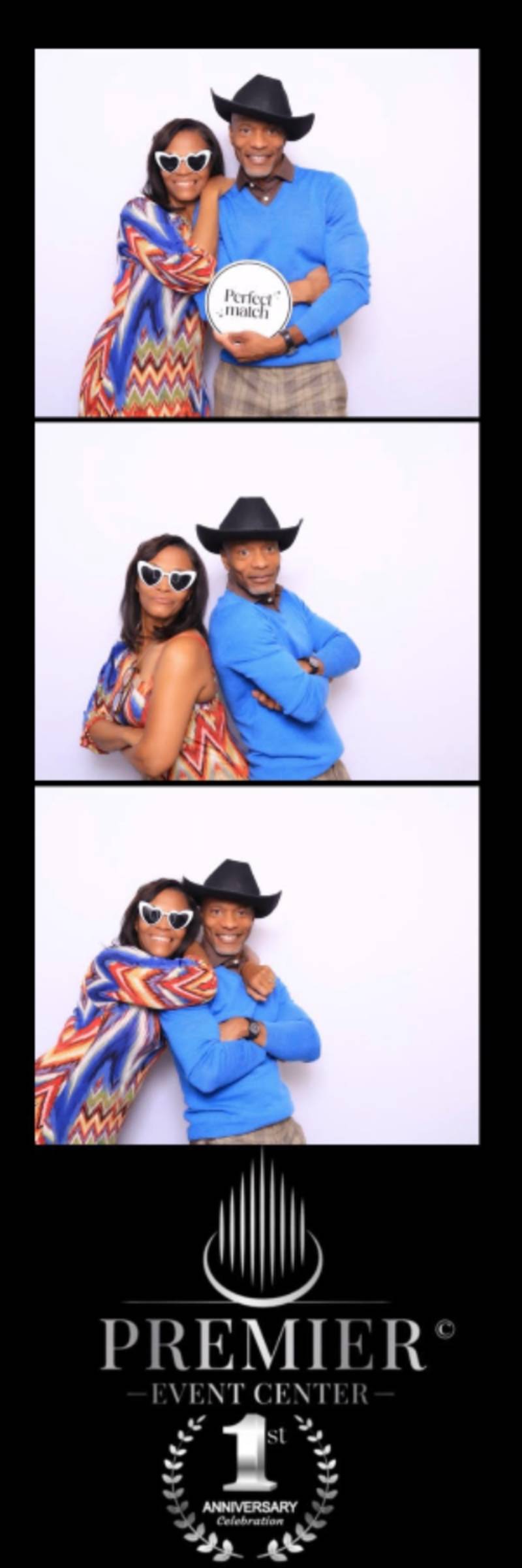 Premier owners using martini moment photo booths at their anniversary in colorado springs