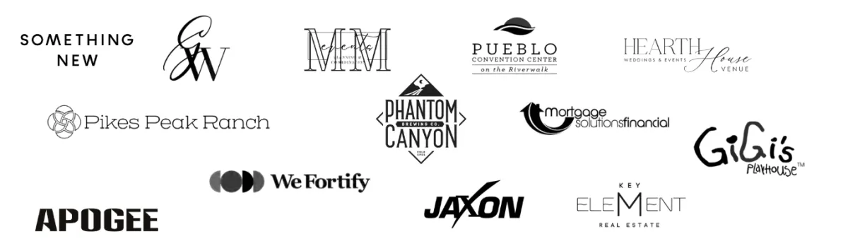 Martini Moment Photo Booths trusted by Something New Boutique, Phantom Canyon Brewing, Pueblo Convention Center, Jaxon, GiGi’s Playhouse, Cheyenne Mountain Resort, Wedgewood Weddings, Mortgage Solutions Financial, Apogee, Key Element Realty, We Fortify, and more Colorado Springs & Pueblo event partners.
