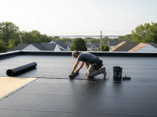 Flat Rubber Roofs in Pasadena, MD